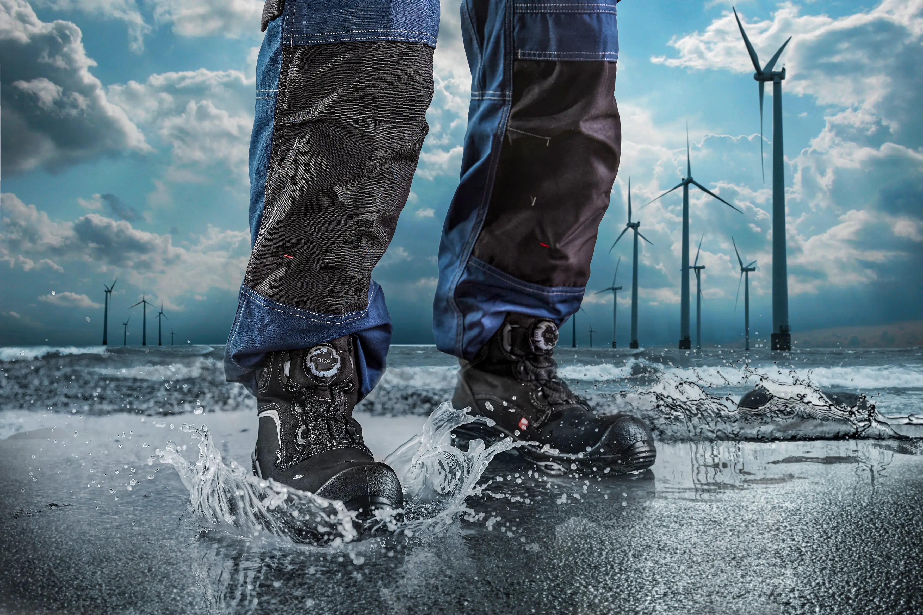 Sievi werkschoenen in actie